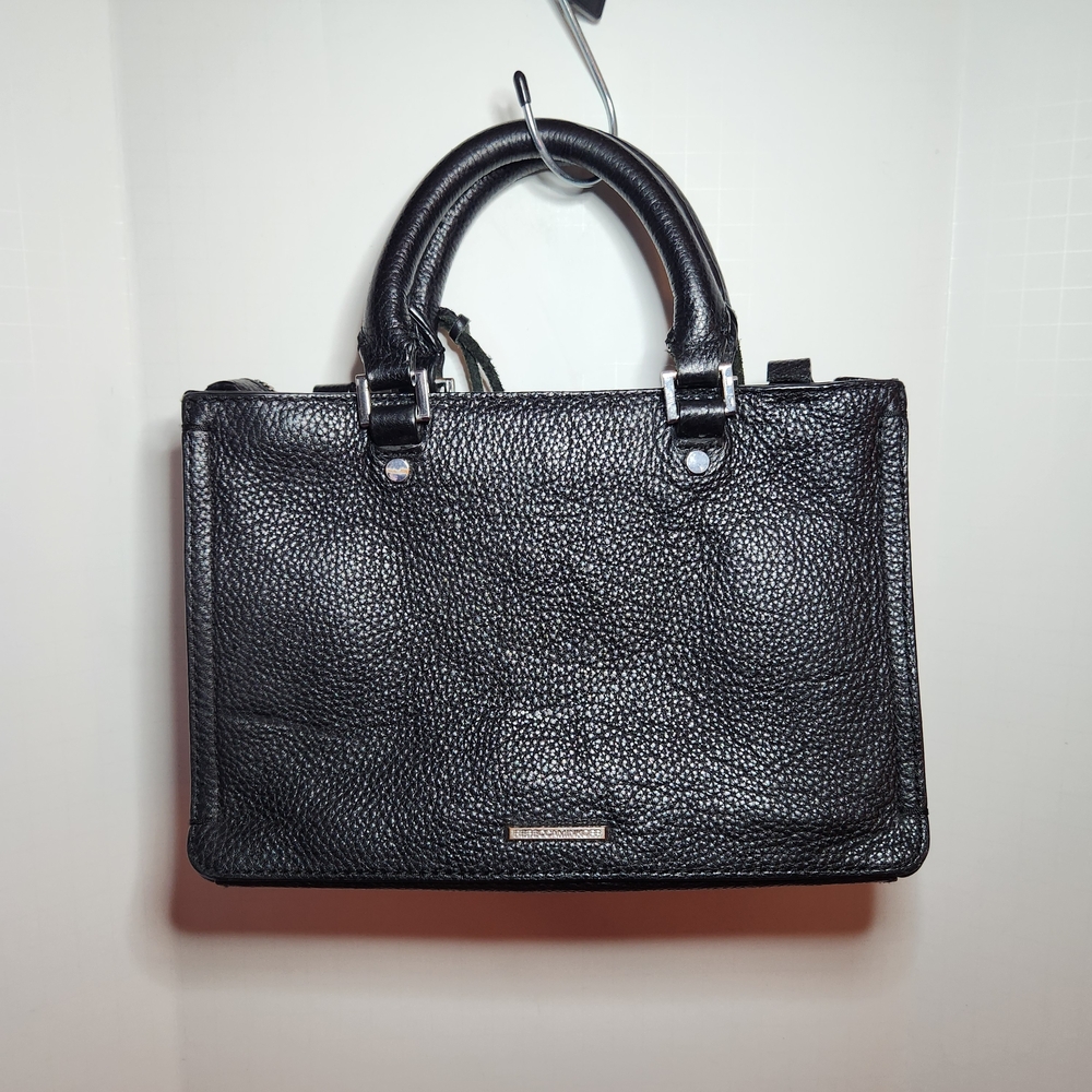 Rebecca Minkoff Regan Black Leather Fringe Handbag READ DESCRIPTION